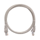 Патч корд UTP 4 пары, Кат.5е (Класс D), 100МГц, 2хRJ45/8P8C, серый, 1м (NIKOMAX)